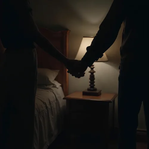 Manos rasgando fotografía de pareja